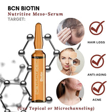 Biotin, Sérum para el crecimiento del cabello, Sérum facial antiedad, Sérum Microneedling, solución de mesoterapia del Institute BCN.
