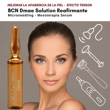 DMAE microneedling mesoterapia serum en ampollas de Instituto BCN mesoterapia estetica, para flacidez facial, del rostro, brazos y entrepiernas.