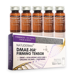 Mesoterapia Natuderma DMAE-HA Efecto lifting sin cirugía en caja de 5 viales de 10 ml