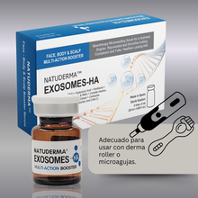 mesoterapia con exosomas para usar con dermaroller microagujas en caja de 5 viales de 5 ml  