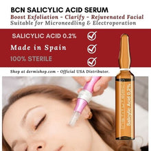 Sérum de Ácido Salicílico, solución purificante y clarificante para combatir el acné, puntos negros, exceso de grasa, 10 ampollas de 2 ml por Institute BCN