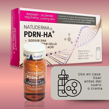 Aplicación de Mesoterapia PDRN revitalizante Natuderma Vial de 5 ml y su caja