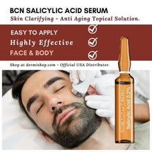 Sérum de Ácido Salicílico, solución purificante y clarificante para combatir el acné, puntos negros, exceso de grasa, 10 ampollas de 2 ml por Institute BCN