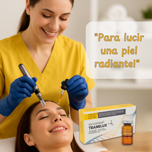 Tranelux Mesoterapia para manchas rostro, cuello y manos y aplica con microagujas